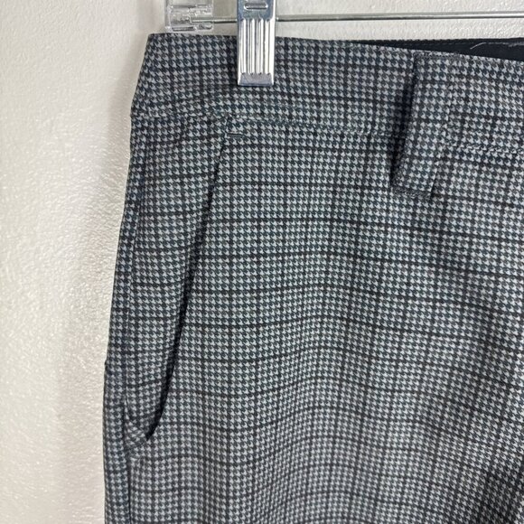 Volcom Men's 30 Hybrid Boardshorts Shorts Teal Gray Plaid EUC Inseam 9.5" - Picture 4 of 14